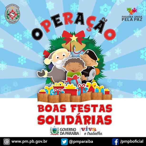 Polícia Militar lança Operação Boas Festas Solidárias para arrecadar alimentos