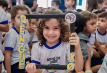 Vigilância Ambiental realiza com crianças do Ninho do Saber atividade lúdica sobre arboviroses