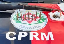 Fuzil usado por criminosos é apreendido pela PM na região metropolitana da Capital