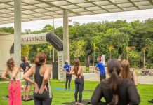 Alliance promove Yoga Sunset no Green House em parceria com a Academia Korpus
