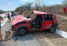 Acidente em trecho de BR no Sertão paraibano deixa dois mortos