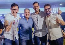 Governador Lucas Ribeiro destaca avanços na qualidade de vida dos paraibanos durante lançamento da pré-candidatura de Raniery Paulino a deputado federal, em Guarabira