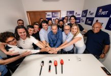 Lupi oficializa apoio do PDT a Cícero para o Governo